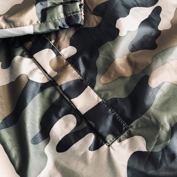 LANDS' END Camouflage Hooded Jacket/Windbreaker Young Men's Size Large 14-16 - Picture 9 of 9